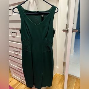 White House Black Market green sheath dress size 2